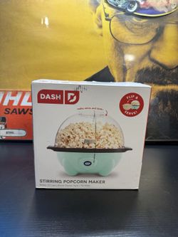 DASH Stirring Popcorn Maker Aqua 18 Cup 700W DSP450WLAQ01