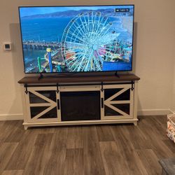 Tv Console With Fireplace