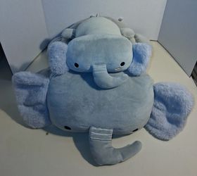 plush super soft huggable elephant with matching weighted sensory elephant $15 FIRM