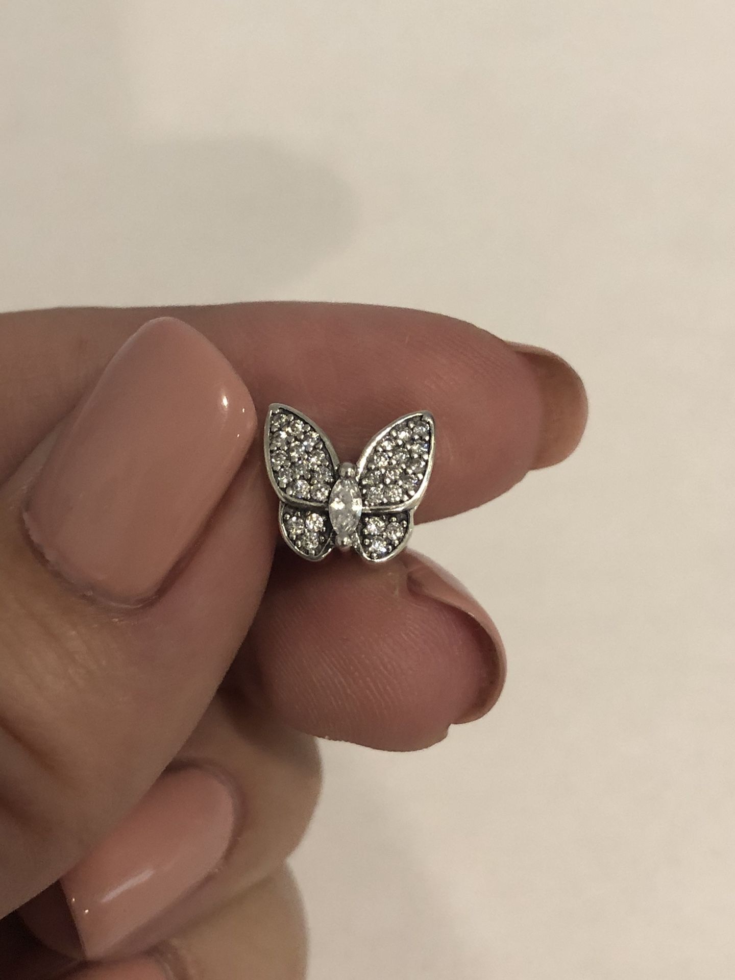 Brand New Sterling Silver 925 Double Sided Butterfly 🦋 Charm