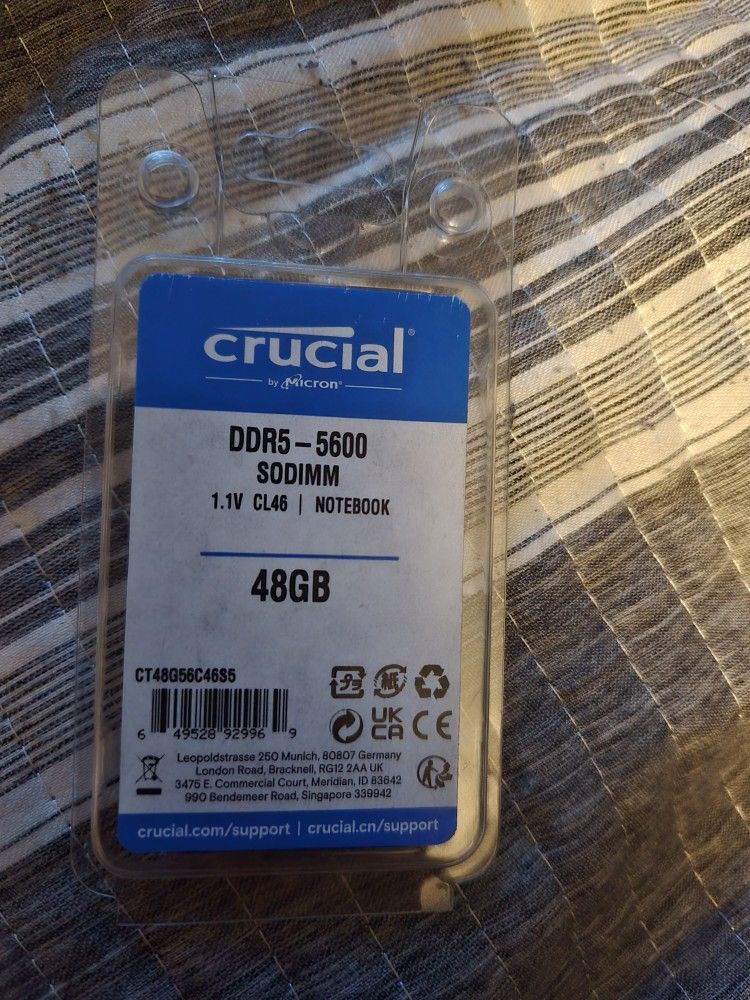Crucial Ddr5 5600 Sodimm 48gb