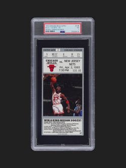 1993 Michael Jordan Bulls Ticket PSA 7 (highest grade)