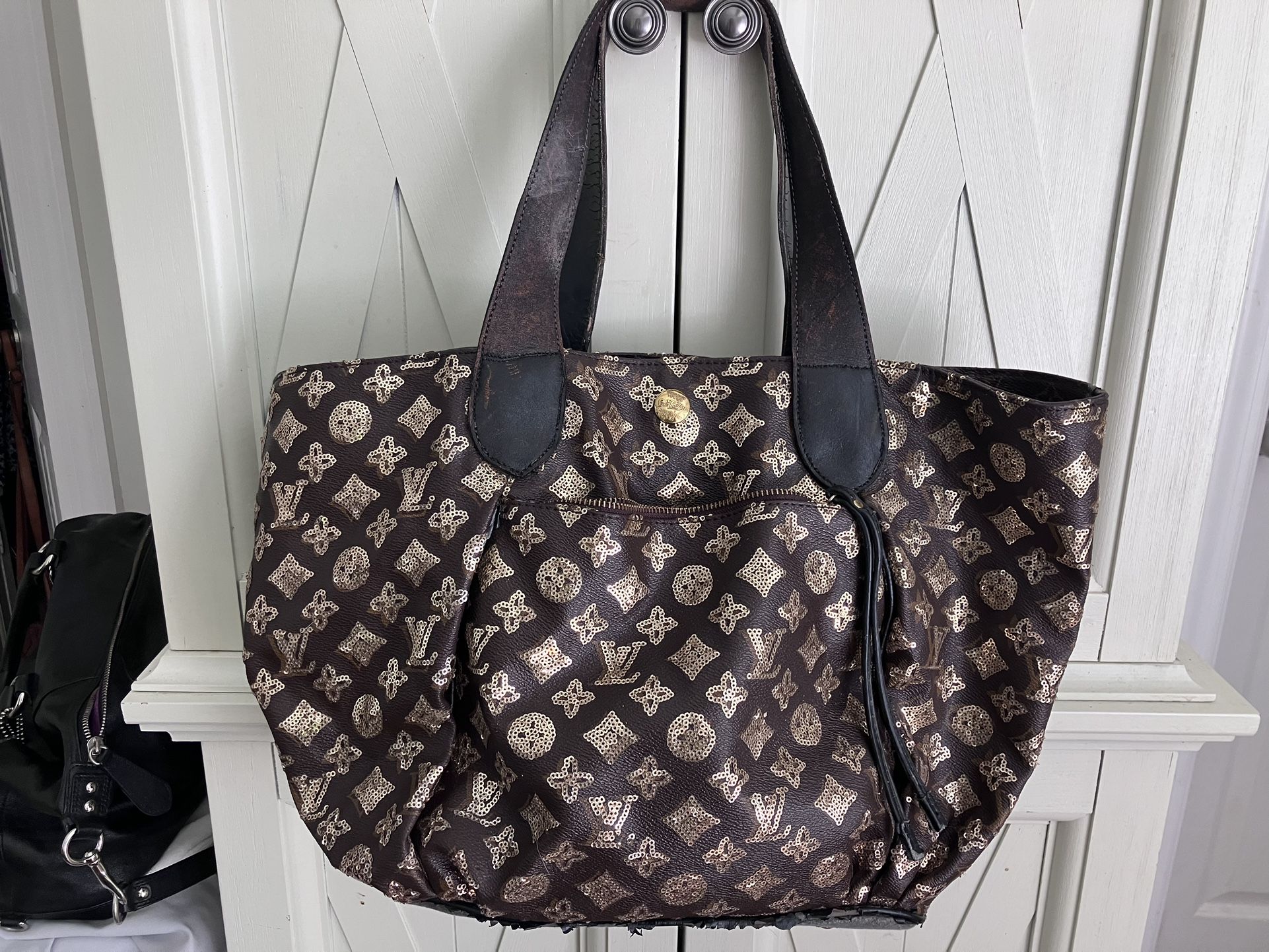 Brown Patterned Tote