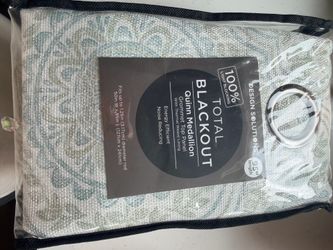 Blackout drapes with heavy duty curtain rods