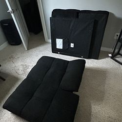 Black futon Couch
