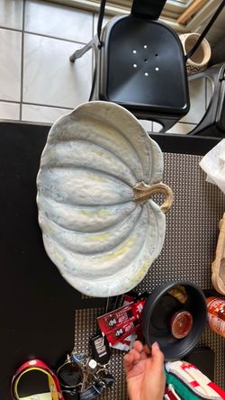Ceramic Pumpkin Serving Platter