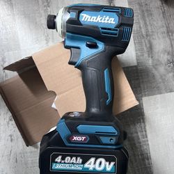 Taladro Makita De Impacto 40 Volt Brushless 4 Velocidades Con Bateria 