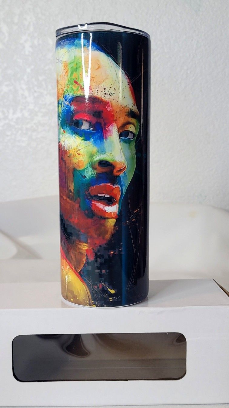 Kobe Bryant Sublimated Tumbler Cup With Lid 20oz No Straw New