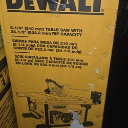 
DEWALT
15 Amp Corded 8-1/4 in. Compact Portable Jobsite Tablesaw (Stand Not Included)