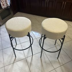 NEW Flouki Swivel Counter Stools, Island Chairs, Counter Height Bar Stools (Set of 2) 30”