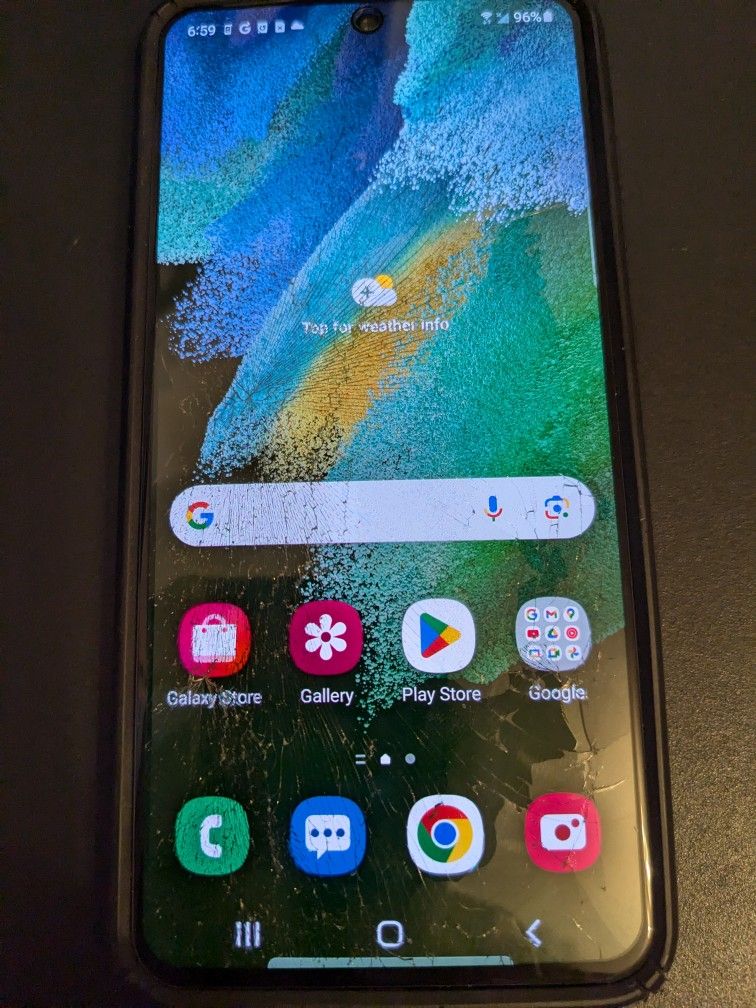Samsung S21 FE 5g Cracked Screen