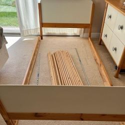 Vintage Mid-Century Modern Twin Bed