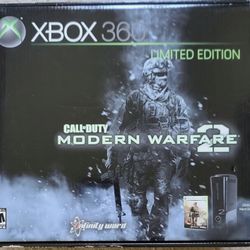 Xbox 360 Limited Edition Console  Rare COD MW2 Edition 
