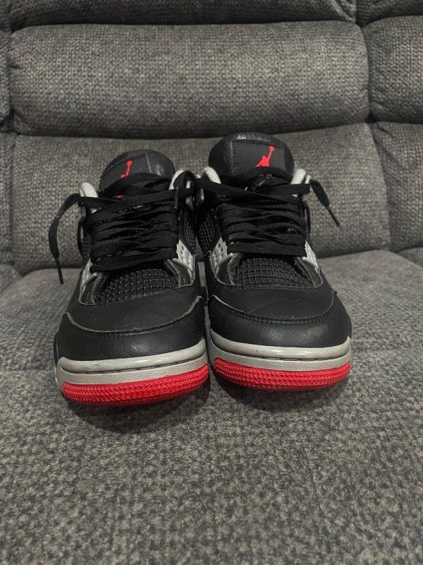 Jordan 4 Bred Reimagined - Size 7 Men / 8.5 Women