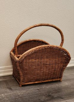 Vintage Magazine Basket