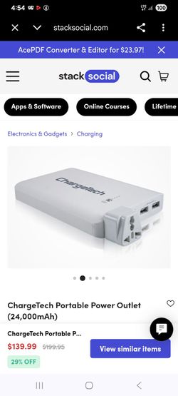 Chargetech cargador inalanbrico trae pare cargar tv y 2 entradas de USB en perfectas condiciones con su cargador trabajando 100%