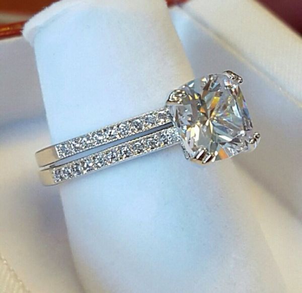 Beautiful Wedding Ring Set 21k White Gold Plated For In Beautiful Wedding Ring Set 21k White Gold Plated For In Chicago Il Offerup