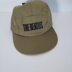 The Beatles Let It Be Nylon Cap Hat Panel Green Strap Back NEW