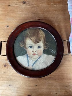 Maud Taucey Fancel Painting in Tray