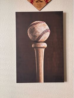 Baseball wall art