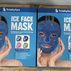 FrostyFox Blue Ice Face Mask 2ct