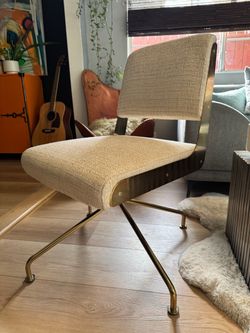 Pottery Barn CB2 west elm chair cream boucle