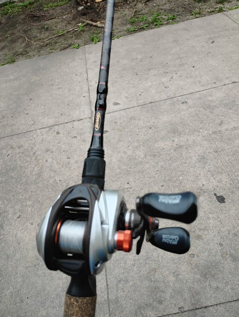 Abu Garcia Revo X Gen 5 Baitcast Reel And Berkley Lightning Rod