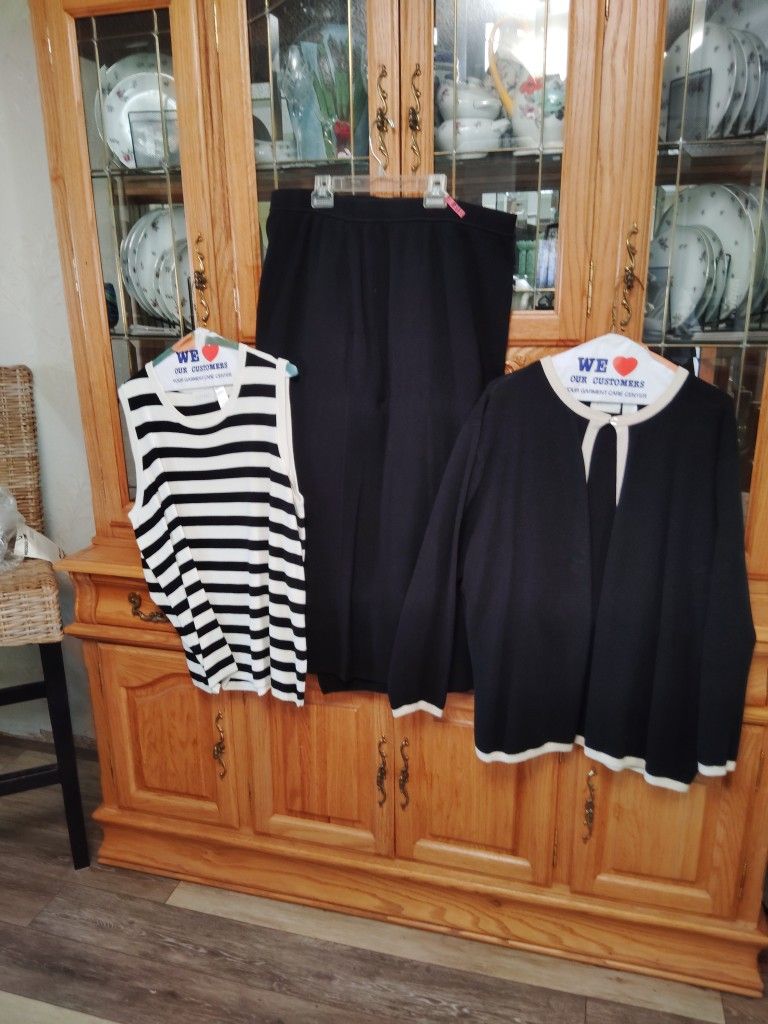 Elizabeth 3-piece Skirt Set. - Plus Size