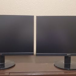 Two 22 Inch Computer Monitors 