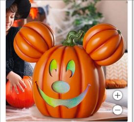 Costco Mickey LED Pumpkin Jack-O-Lantern Lights & Sound
