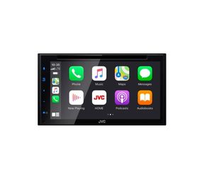JVC KW-V660BT Apple CarPlay Android Auto DVD/CD Player w/ 6.8" Capacitive Touchscreen, Bluetooth Audio and Hands Free Calling, MP3 Player, Double DIN,