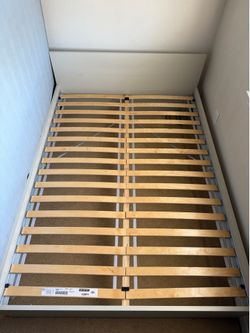 Full Size Bed Frame + Mattress – Good Condition