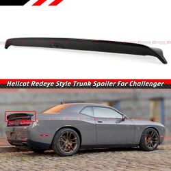 08-22 Dodge Challenger Redeye Style Gloss Black Rear Spoiler w/ Camera Hole