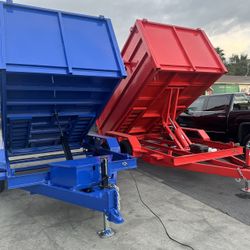 Scissor Lifts Dump Trailer In Stock 
