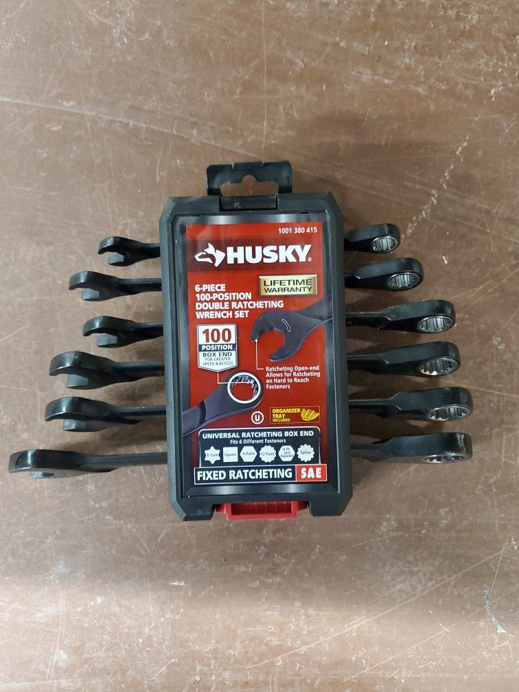 Husky
100-Position Double Ratcheting SAE Wrench Set (6-Piece)