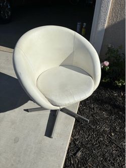 White Swivel Chair