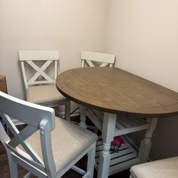 Counter height dining room set