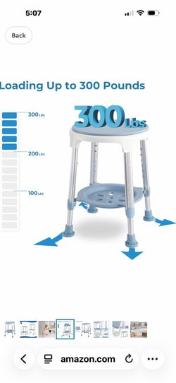 Shower chair stool