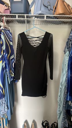 Black Dress With Mesh 