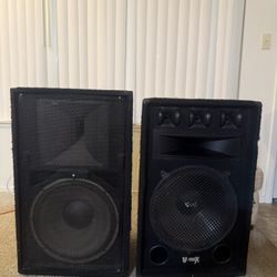 (2) Peavey Pv115 Pro Audio DJ 15" 2 Way Passive 400W Speakers