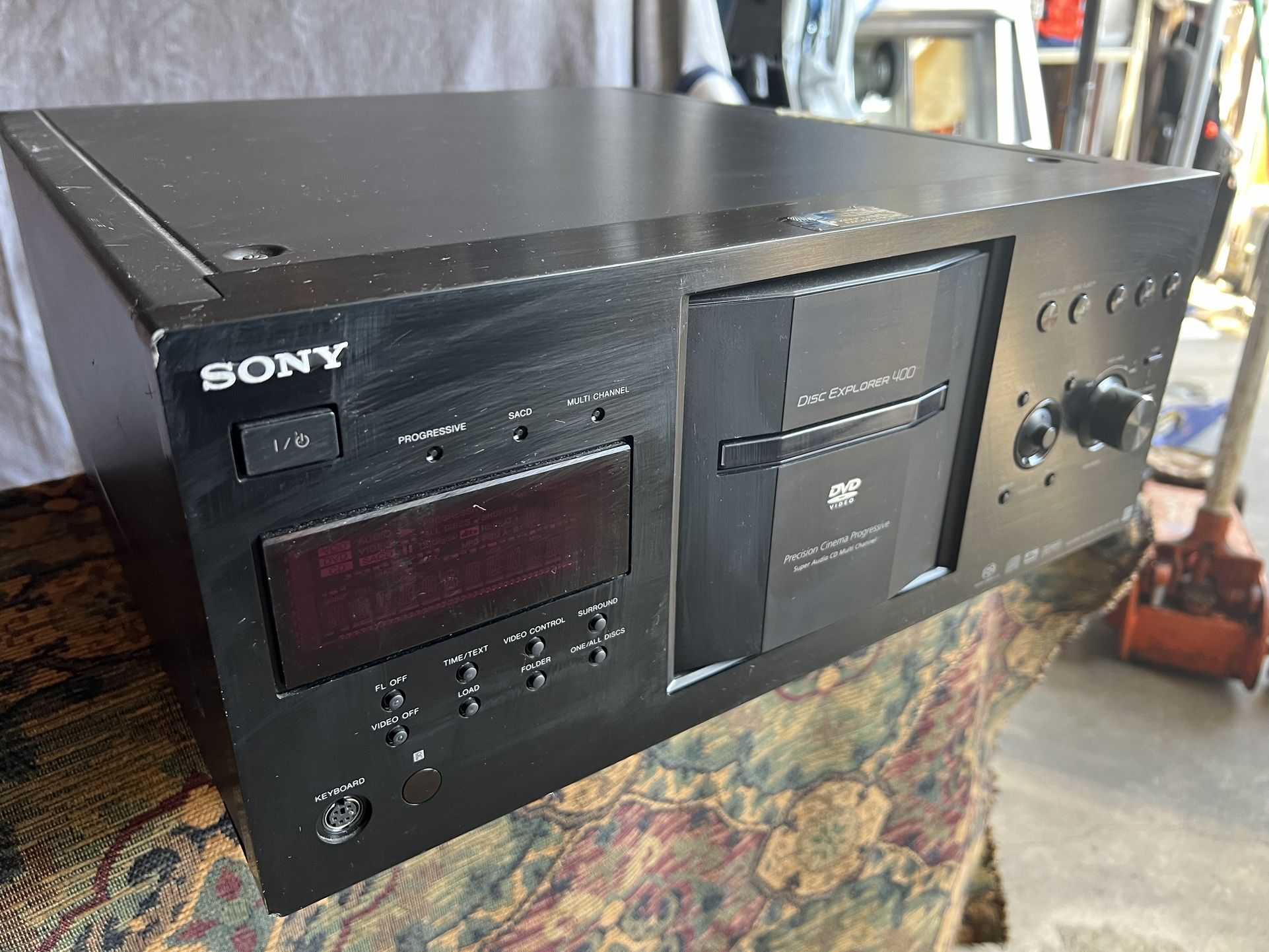 Sony 400 Disc And DVD Jukebox Black Model Dvp-cx777es