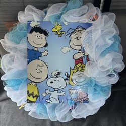 Snoopy Mesh Wreath 