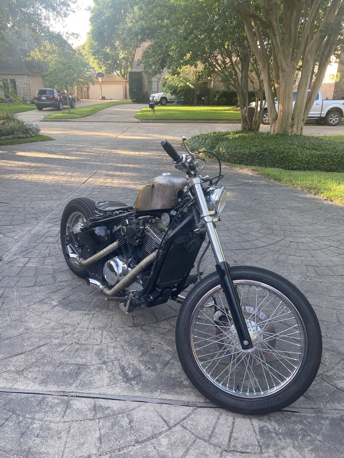 Kawasaki 1995 bobber rat bike