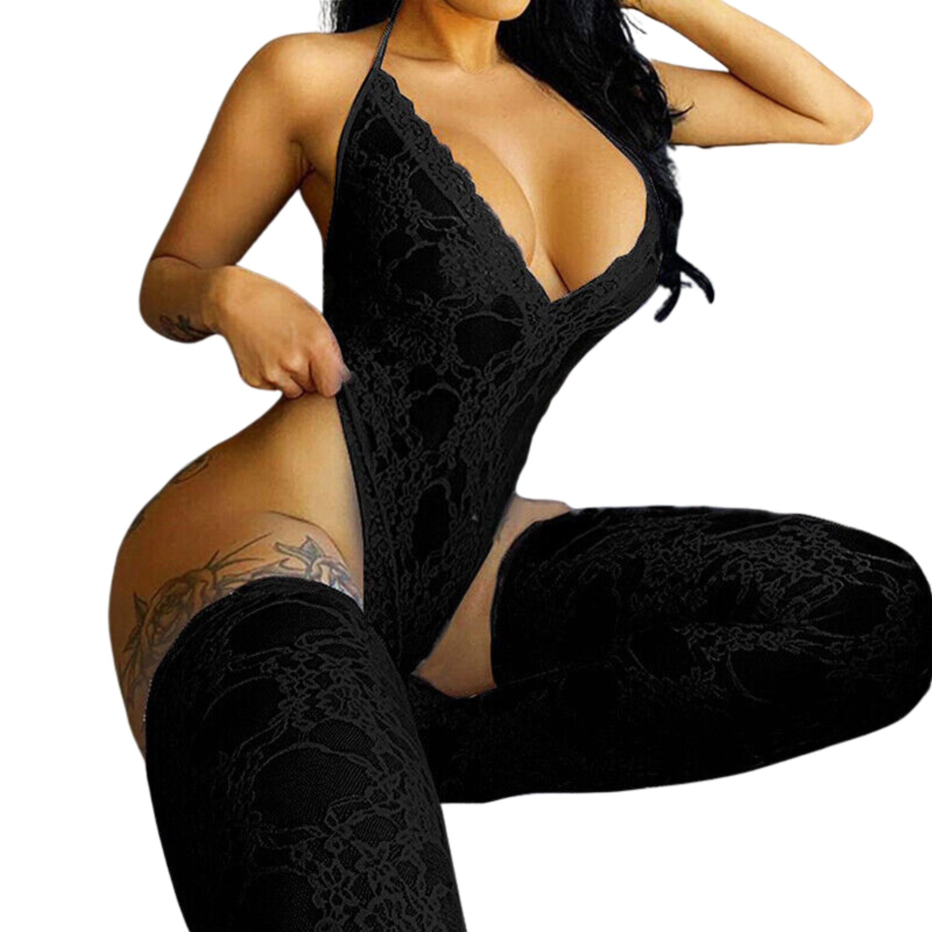 Women Lace Sexy Lingerie Nightwear Babydoll Sleepwear Bodysuit Dress