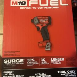 Milwaukee Surge 1/4” Hex Hydraulic Driver 