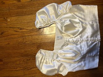 3XL Rue Satin Puff Sleeve Crop Top