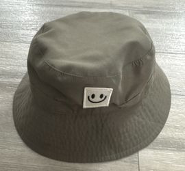 Summer Kids Bucket Hats Sun Hat Toddler Children Boy Girl Smile Print Cap 4-8 Yr