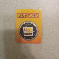2020 Pac-Man Colorized 1 Oz 999 Silver Coin 