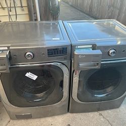 Front Load LG Lavadora Y Secadora30 Pulgadas  Mega Capacidad Lavadora 5.5 Secadora 9.0 Eléctrica  220 Voltios La Secadora