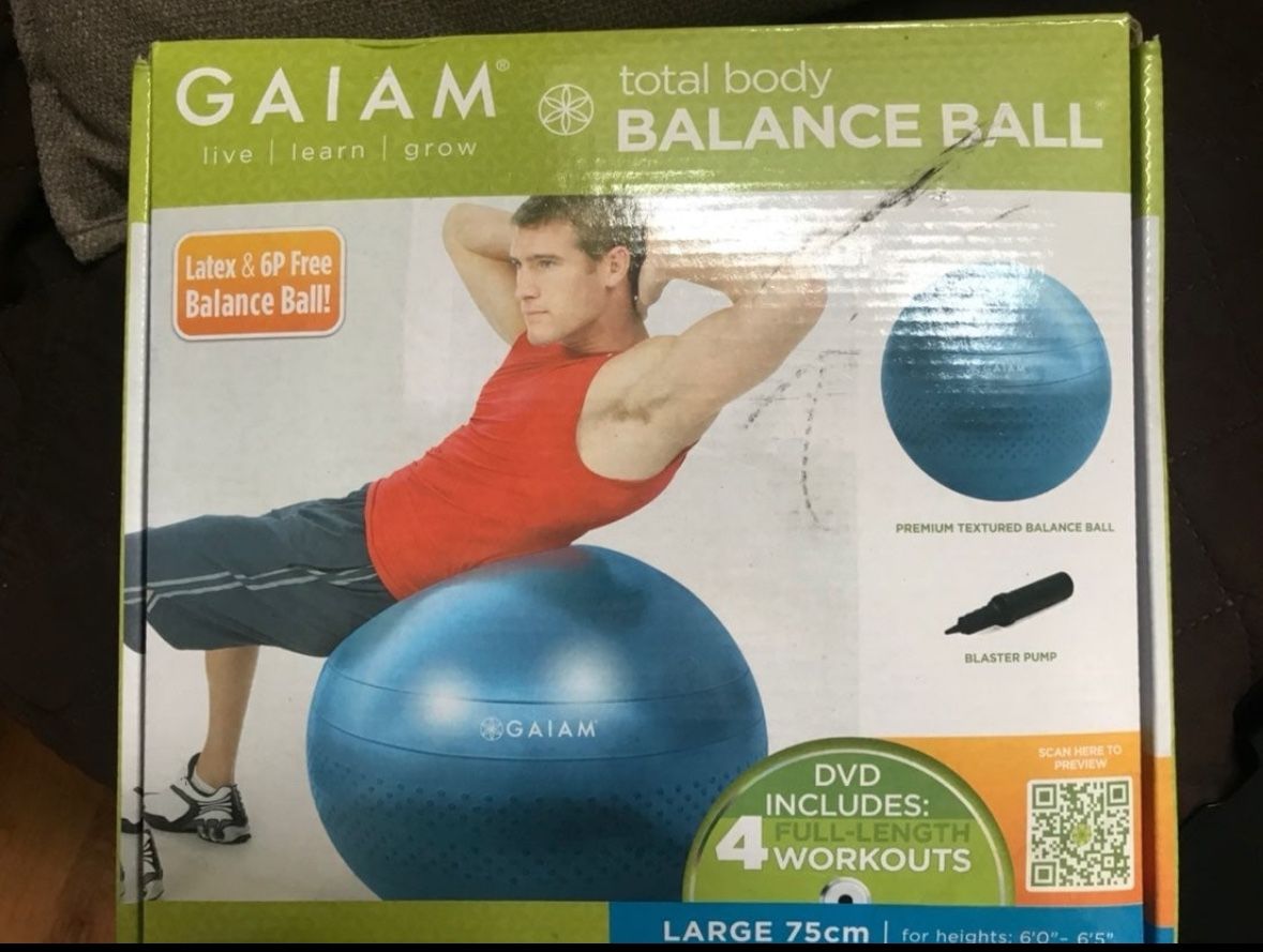 Gaiam total body balance ball Large 75cm